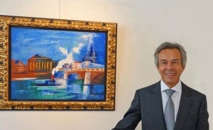 Jacques Bailly während der Ausstellung Jean Dufy von 2014